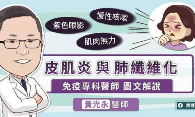 紫色眼影、肌肉無力、慢性咳嗽，皮肌炎與肺纖維化，免疫專科醫師圖文解說