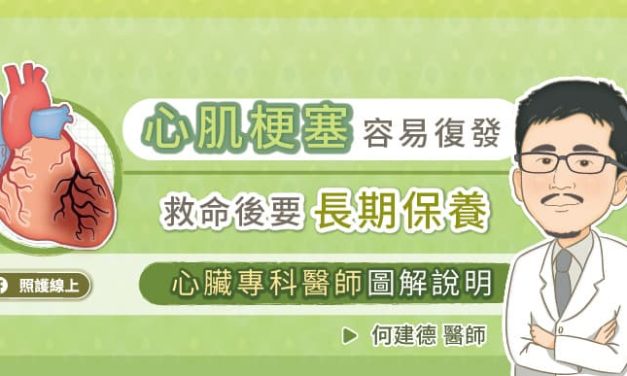 心肌梗塞容易復發，救命後要長期保養，心臟專科醫師圖解說明
