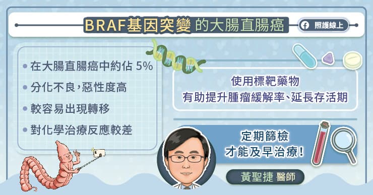 BRAF基因突變的大腸直腸癌