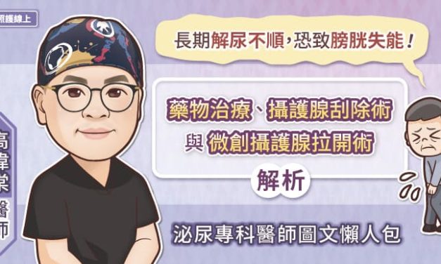 長期解尿不順，恐致膀胱失能！藥物治療、攝護腺刮除術、與微創攝護腺拉開術解析，泌尿專科醫師圖文懶人包