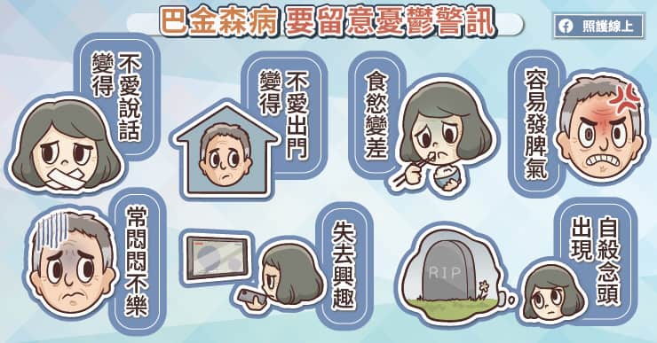 巴金森病要留意憂鬱警訊
