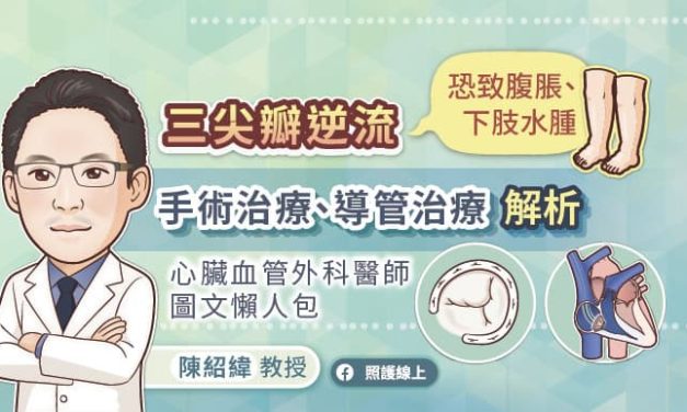 三尖瓣逆流恐致腹脹、下肢水腫，手術治療、導管治療解析，心臟血管外科醫師圖文懶人包