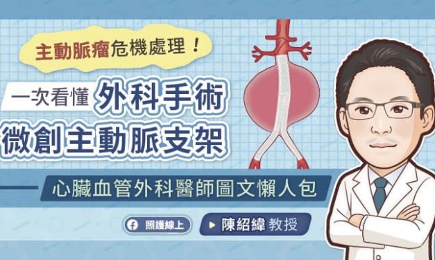主動脈瘤危機處理！一次看懂外科手術、微創主動脈支架，心臟血管外科醫師圖文懶人包