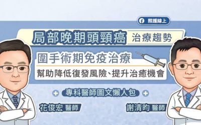 局部晚期頭頸癌治療趨勢，「圍手術期免疫治療」幫助降低復發風險、提升治癒機會，專科醫師圖文懶人包