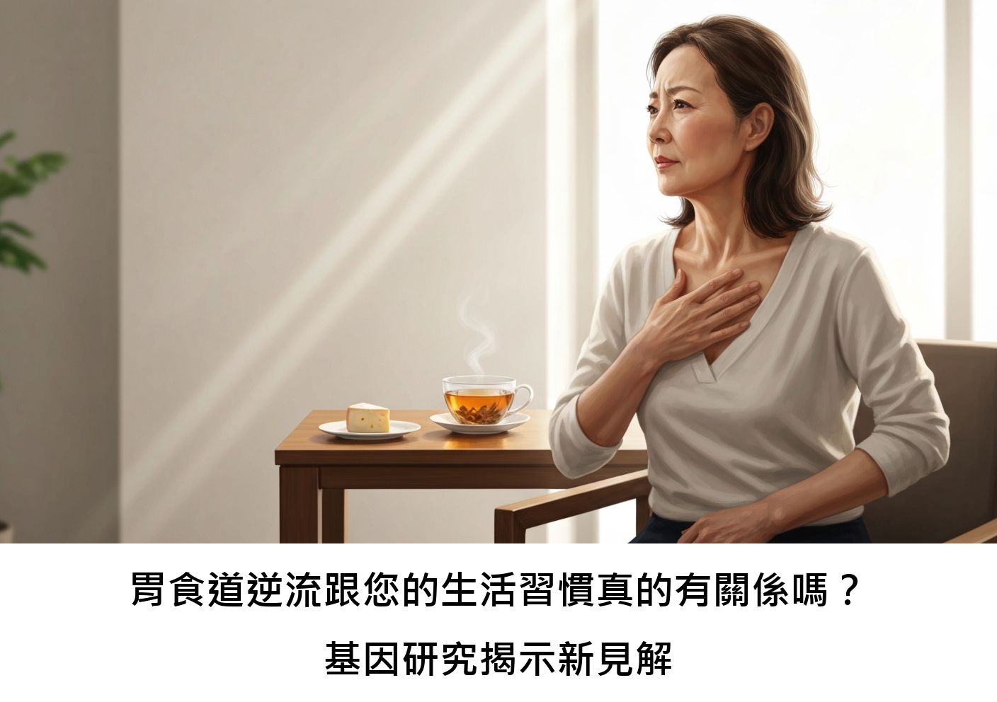胃食道逆流跟您的生活習慣真的有關係嗎？基因研究揭示新見解