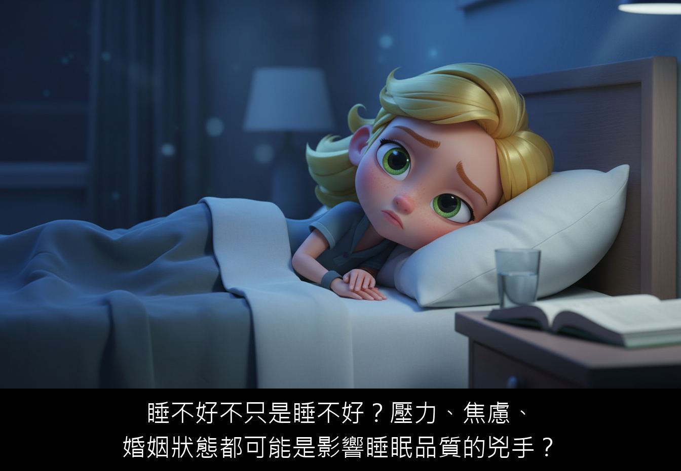 睡不好不只是睡不好？壓力、焦慮、婚姻狀態都可能是影響睡眠品質的兇手？