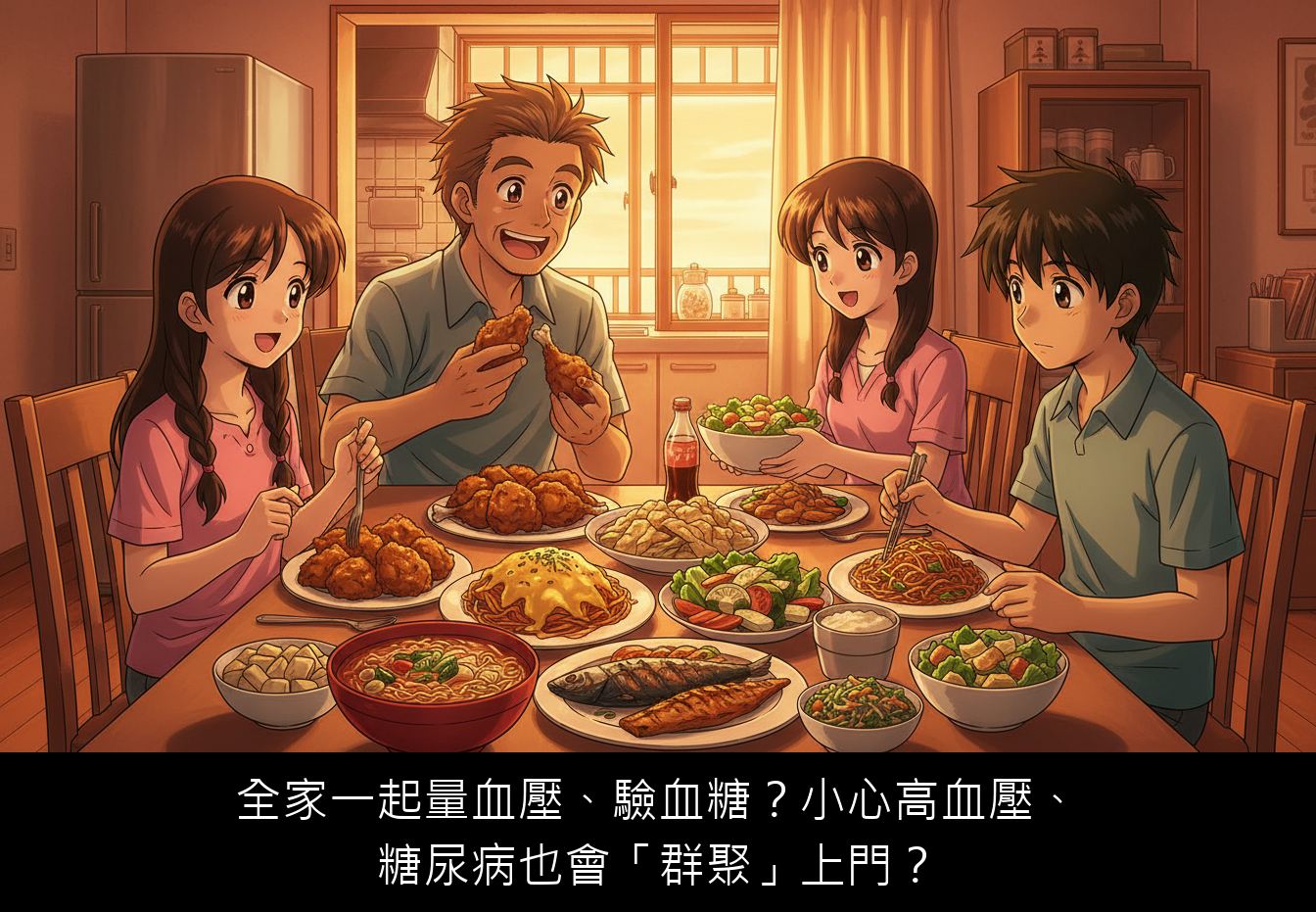 全家一起量血壓、驗血糖?小心高血壓、糖尿病也會「群聚」上門?