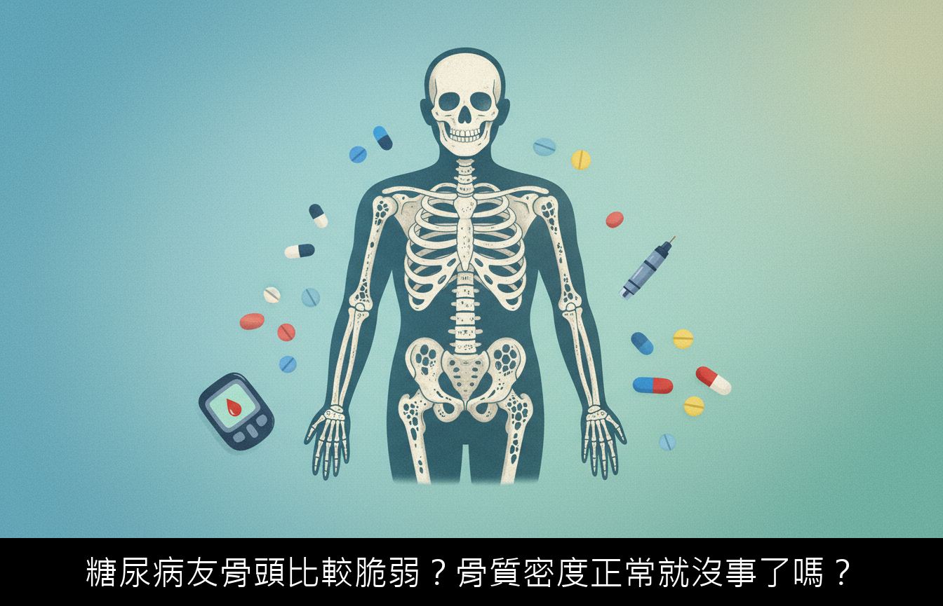 糖尿病友骨頭比較脆弱？骨質密度正常就沒事了嗎？
