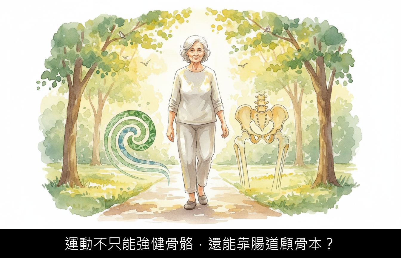 運動不只能強健骨骼，還能靠腸道顧骨本？