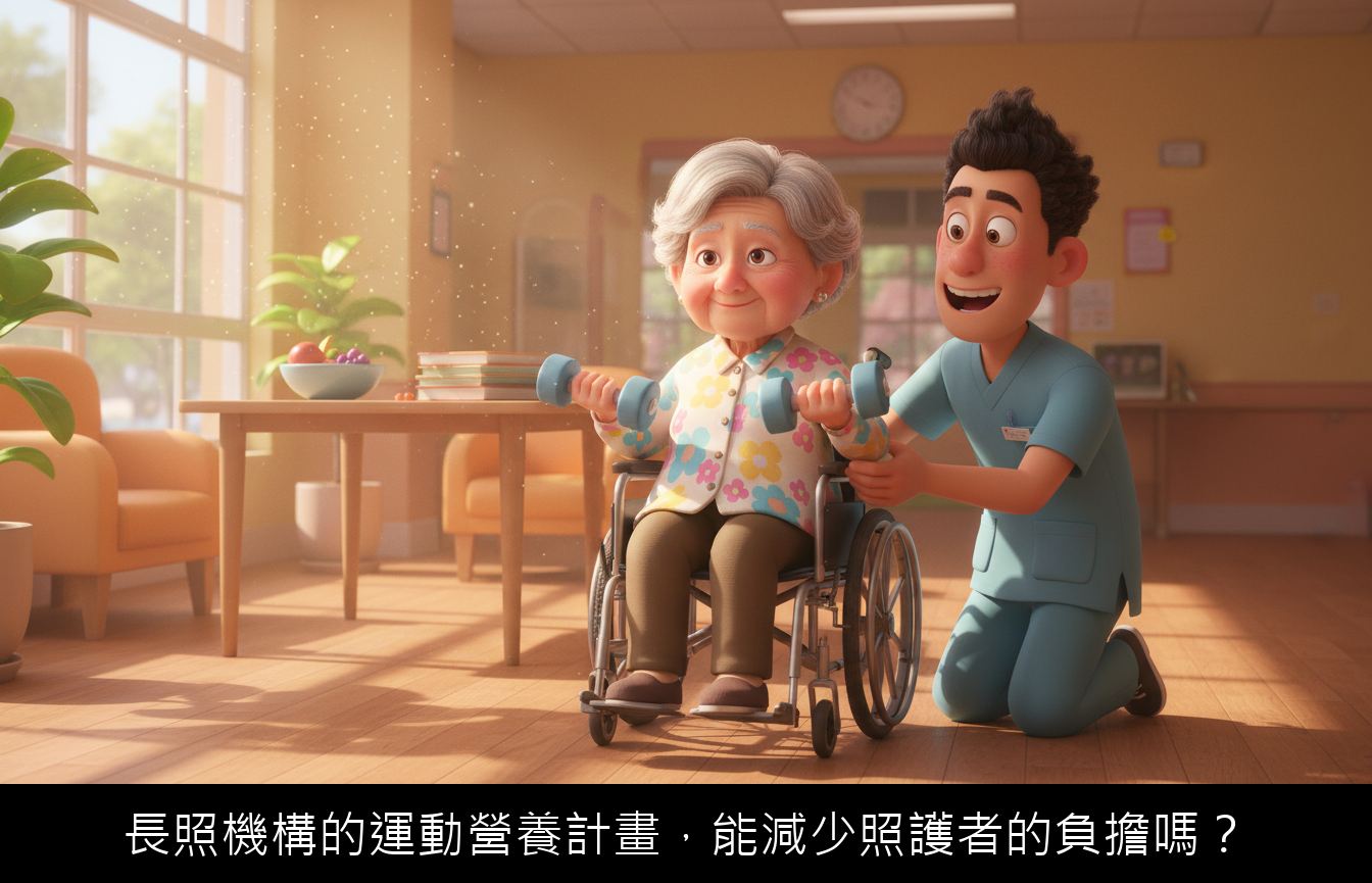 長照機構的運動營養計畫,能減少照護者的負擔嗎?