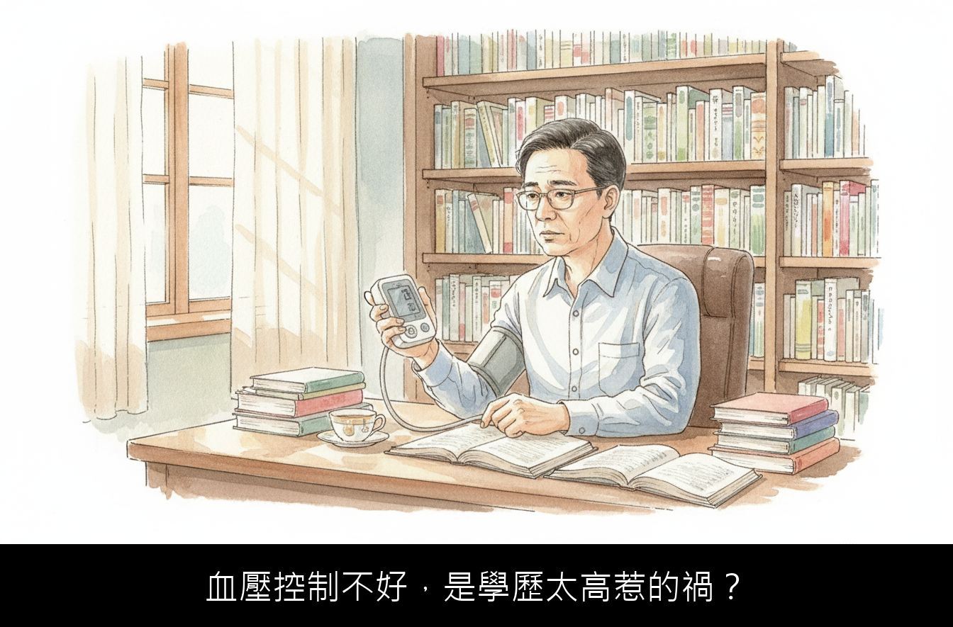 血壓控制不好，是學歷太高惹的禍？