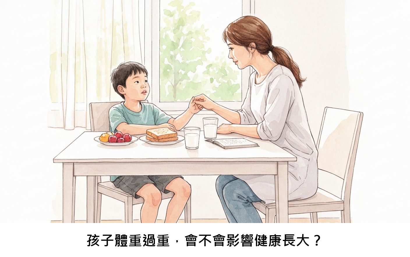 孩子體重過重，會不會影響健康長大？