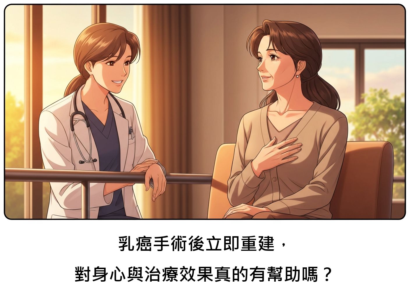 乳癌手術後立即重建，對身心與治療效果真的有幫助嗎？