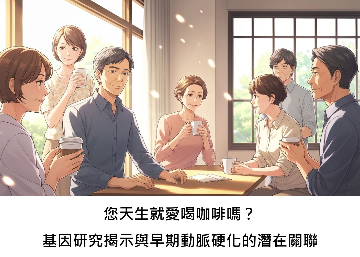 您天生就愛喝咖啡嗎？基因研究揭示與早期動脈硬化的潛在關聯