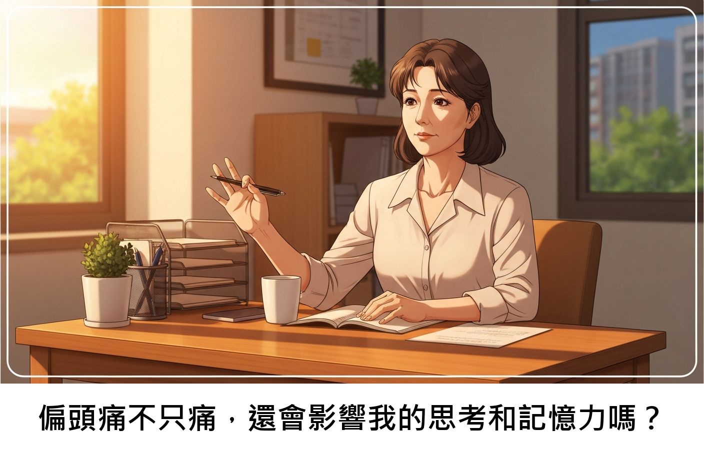 偏頭痛不只痛，還會影響我的思考和記憶力嗎？