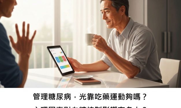 管理糖尿病，光靠吃藥運動夠嗎？心理因素對血糖控制影響有多大？