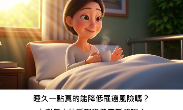 睡久一點真的能降低罹癌風險嗎？中老年人的睡眠與健康新發現！