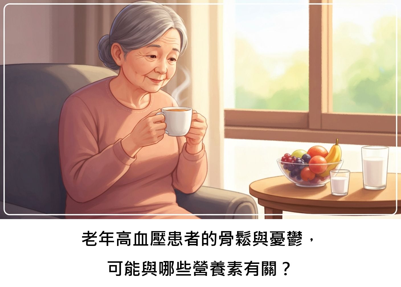 老年高血壓患者的骨鬆與憂鬱，可能與哪些營養素有關？
