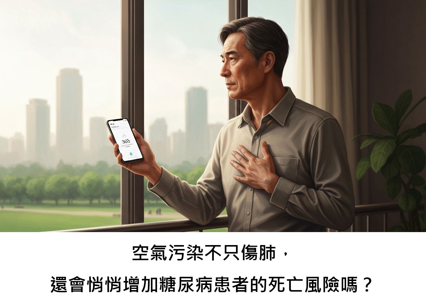 空氣污染不只傷肺，還會悄悄增加糖尿病患者的死亡風險嗎？