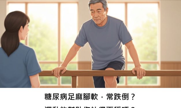 糖尿病足麻腳軟，常跌倒？運動能幫助您站得更穩嗎？