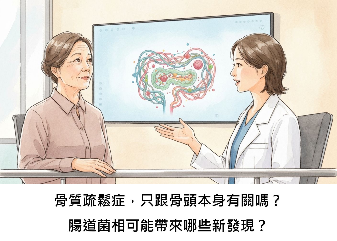 骨質疏鬆症，只跟骨頭本身有關嗎？腸道菌相可能帶來哪些新發現？