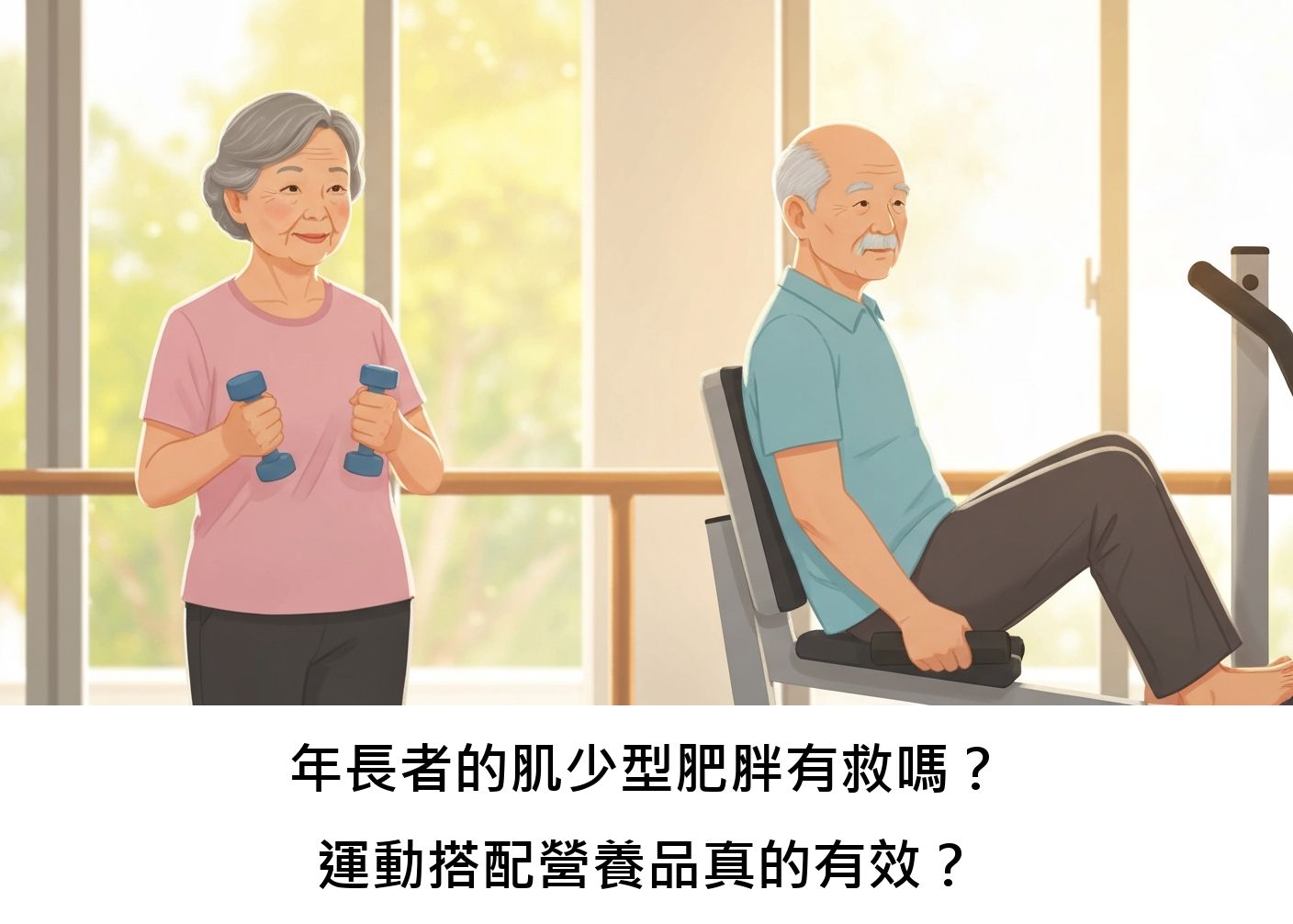 年長者的肌少型肥胖有救嗎？運動搭配營養品真的有效？