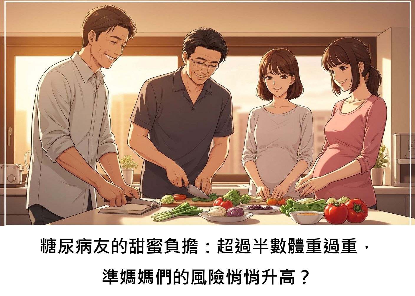 糖尿病友的甜蜜負擔：超過半數體重過重，準媽媽們的風險悄悄升高？