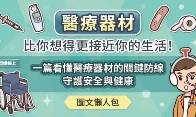 受保護的內容: 醫療器材比你想得更接近你的生活！一篇看懂醫療器材的關鍵防線，守護安全與健康（圖文懶人包）