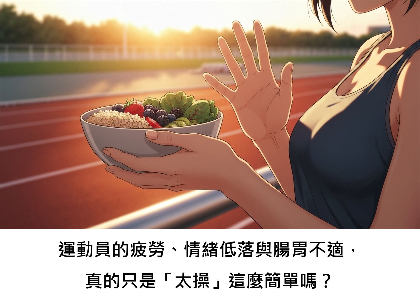 運動員的疲勞、情緒低落與腸胃不適，真的只是「太操」這麼簡單嗎？