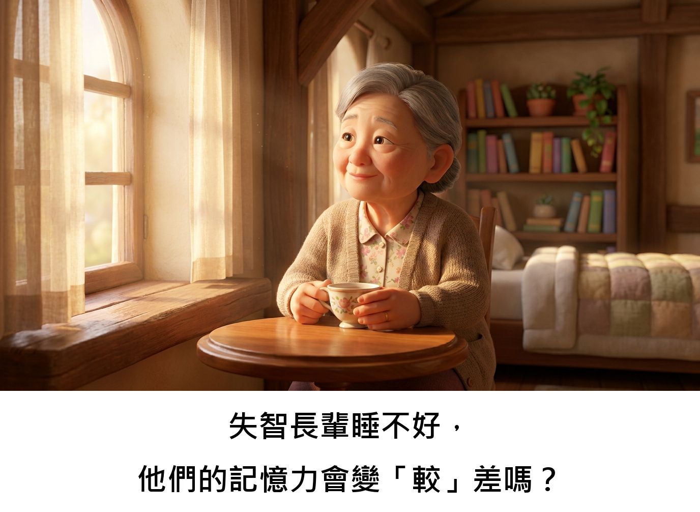 失智長輩睡不好，他們的記憶力會變「較」差嗎？