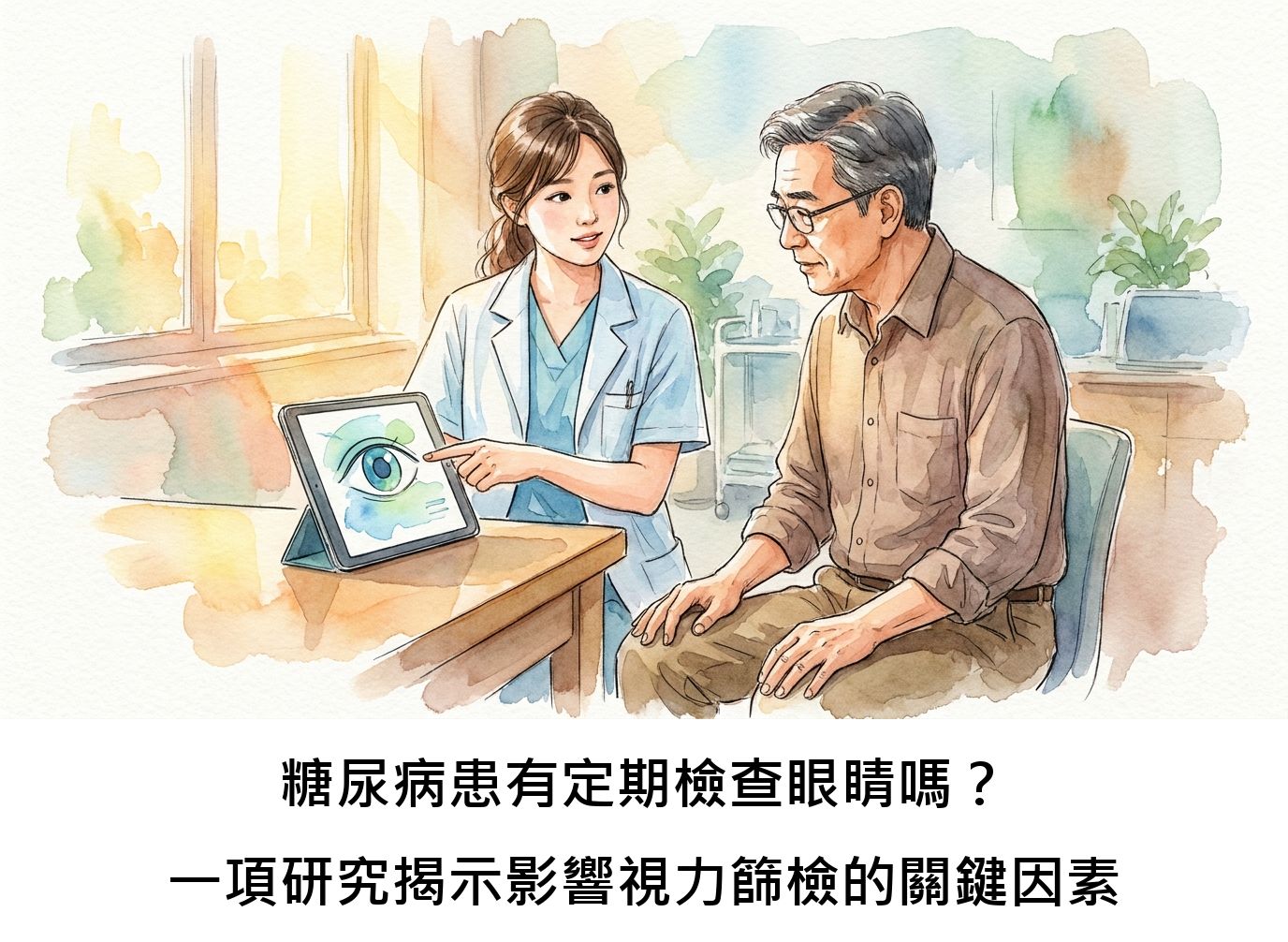 糖尿病患有定期檢查眼睛嗎？一項研究揭示影響視力篩檢的關鍵因素