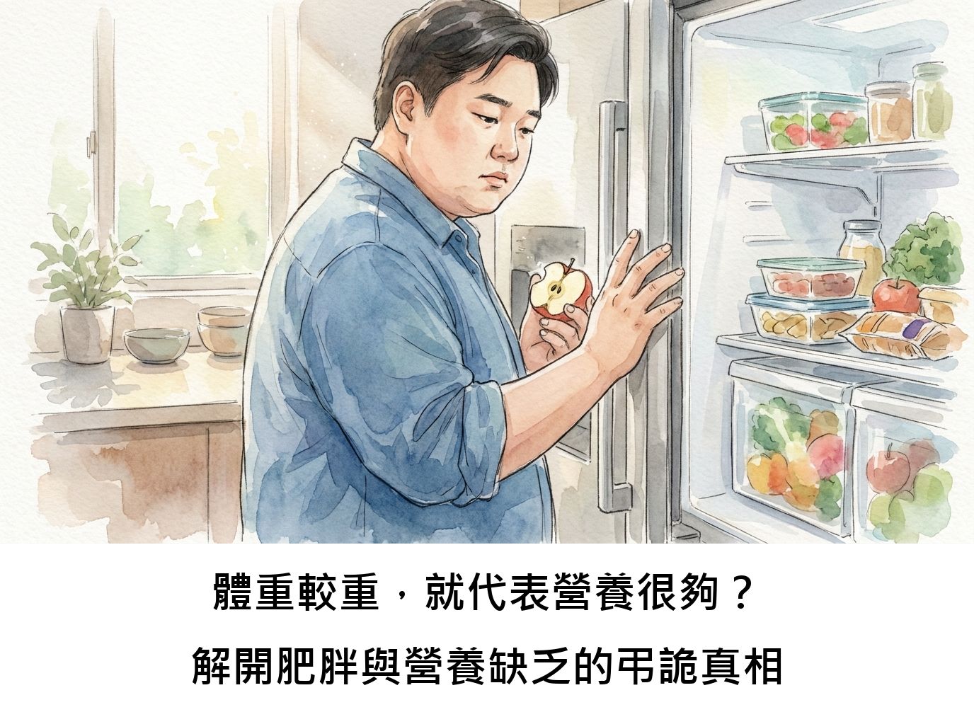 體重較重，就代表營養很夠？解開肥胖與營養缺乏的弔詭真相