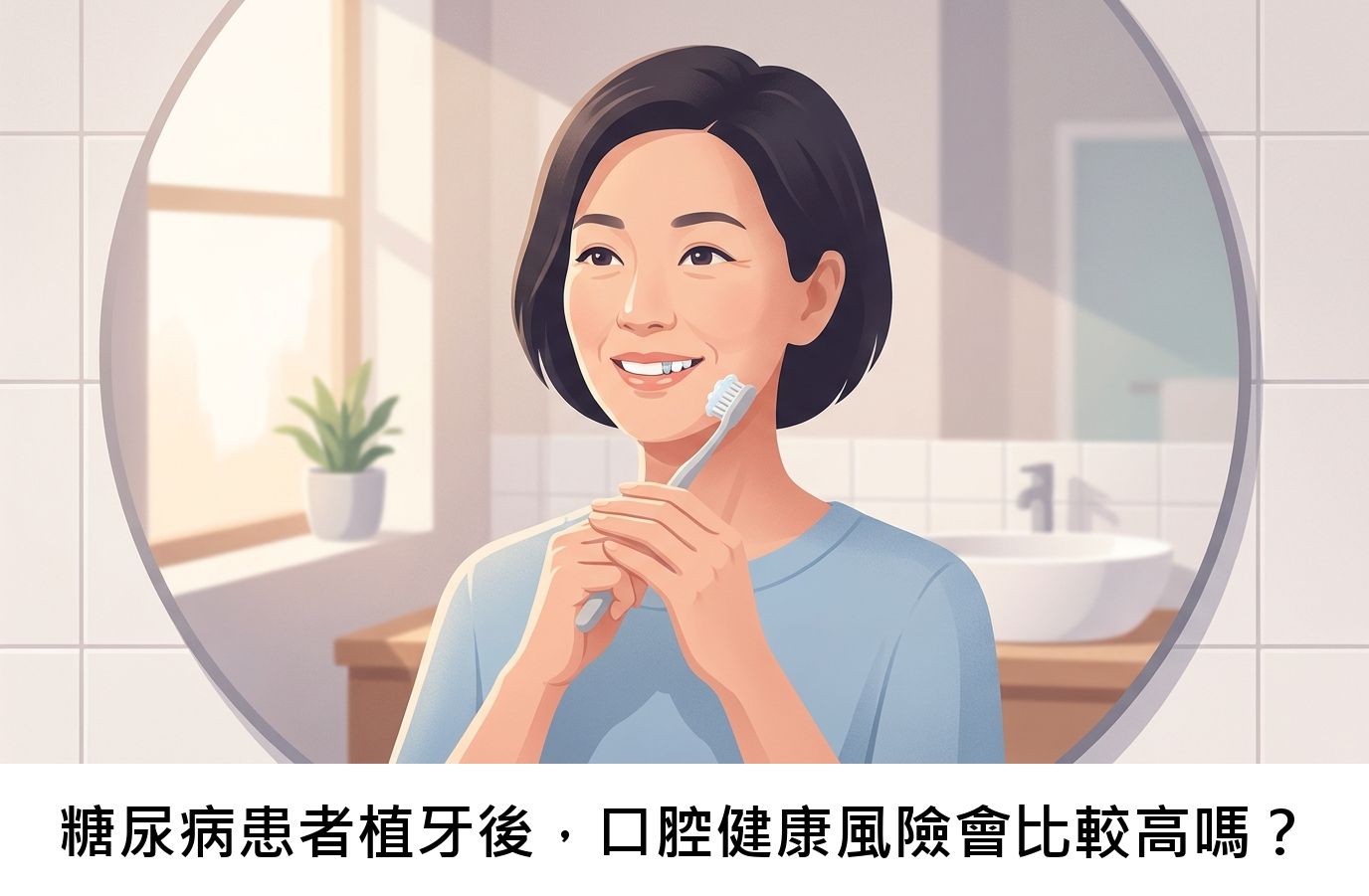 糖尿病患者植牙後，口腔健康風險會比較高嗎？