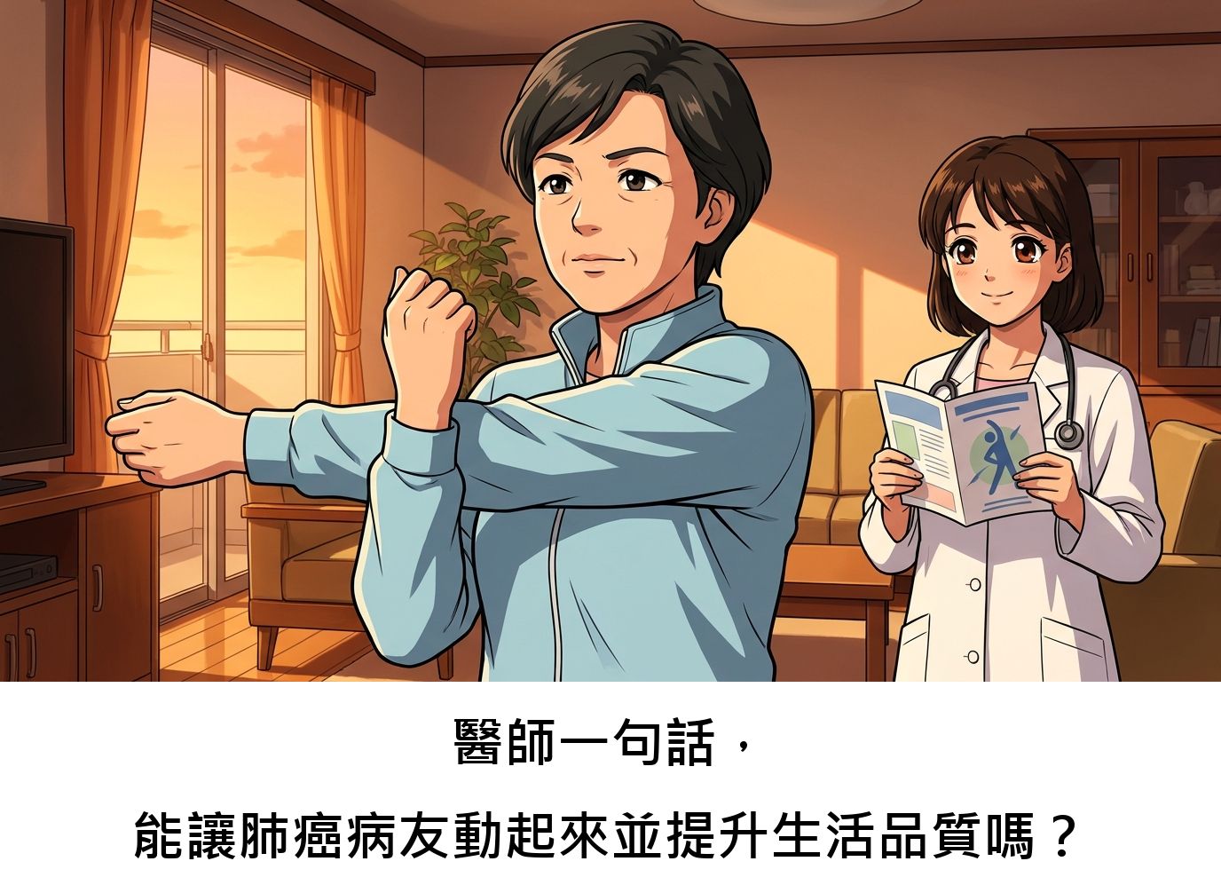 醫師一句話，能讓肺癌病友動起來並提升生活品質嗎？