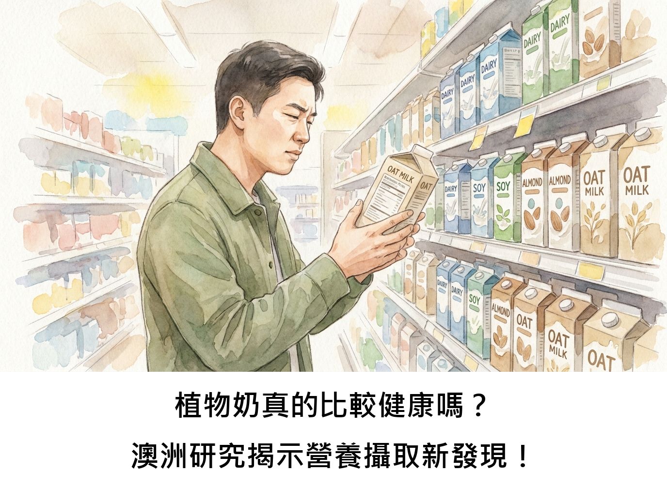 植物奶真的比較健康嗎？澳洲研究揭示營養攝取新發現！