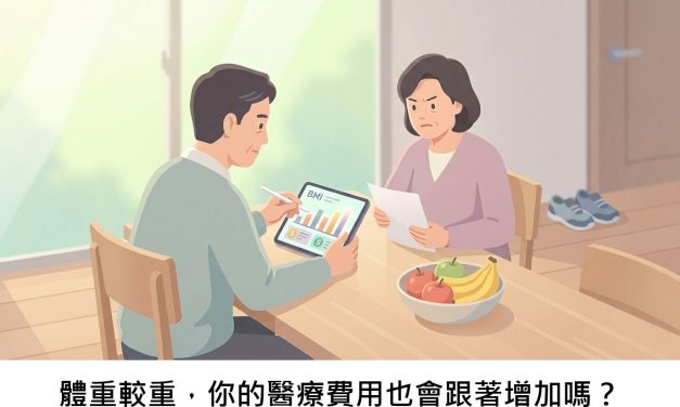 體重較重，你的醫療費用也會跟著增加嗎？