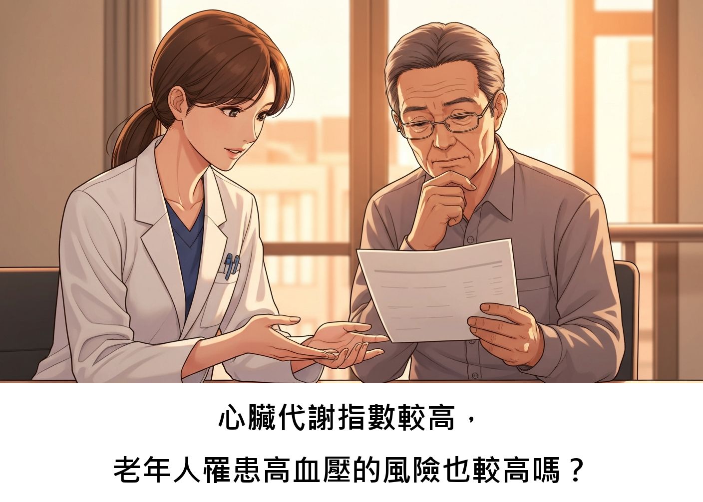 心臟代謝指數較高，老年人罹患高血壓的風險也較高嗎？