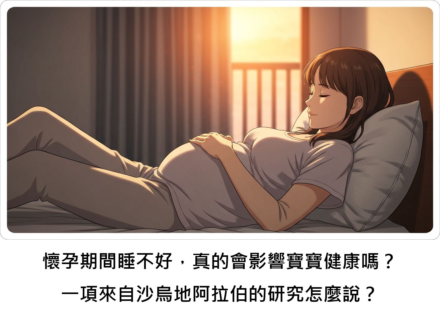 懷孕期間睡不好，真的會影響寶寶健康嗎？一項來自沙烏地阿拉伯的研究怎麼說？