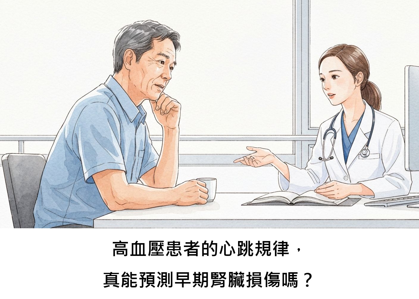 高血壓患者的心跳規律,真能預測早期腎臟損傷嗎?