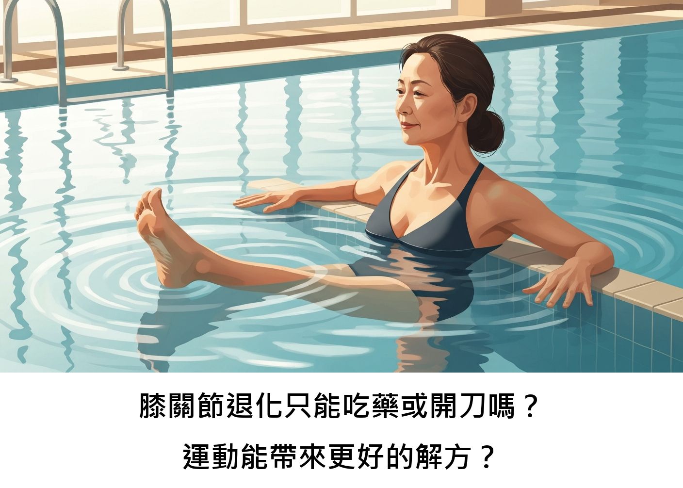 膝關節退化只能吃藥或開刀嗎?運動能帶來更好的解方?