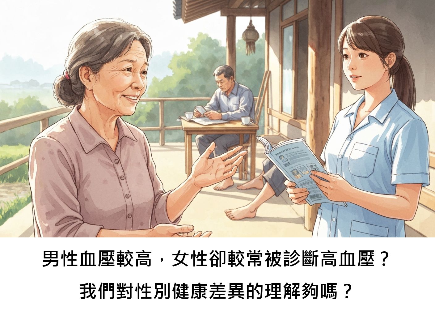 男性血壓較高，女性卻較常被診斷高血壓？我們對性別健康差異的理解夠嗎？