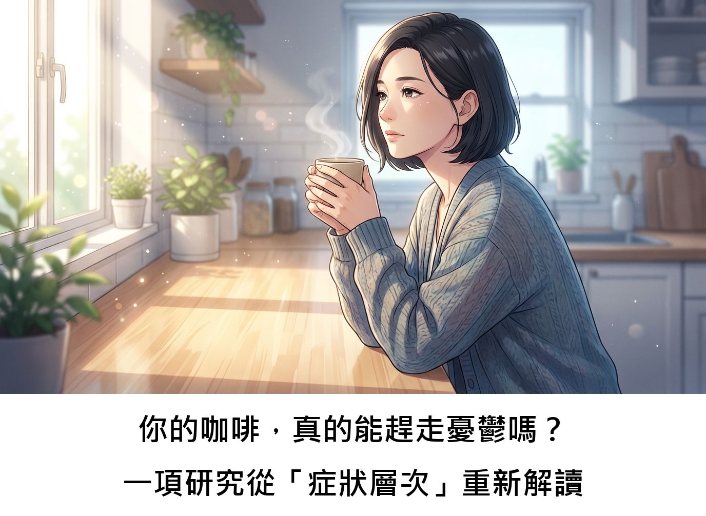 你的咖啡，真的能趕走憂鬱嗎？一項研究從「症狀層次」重新解讀