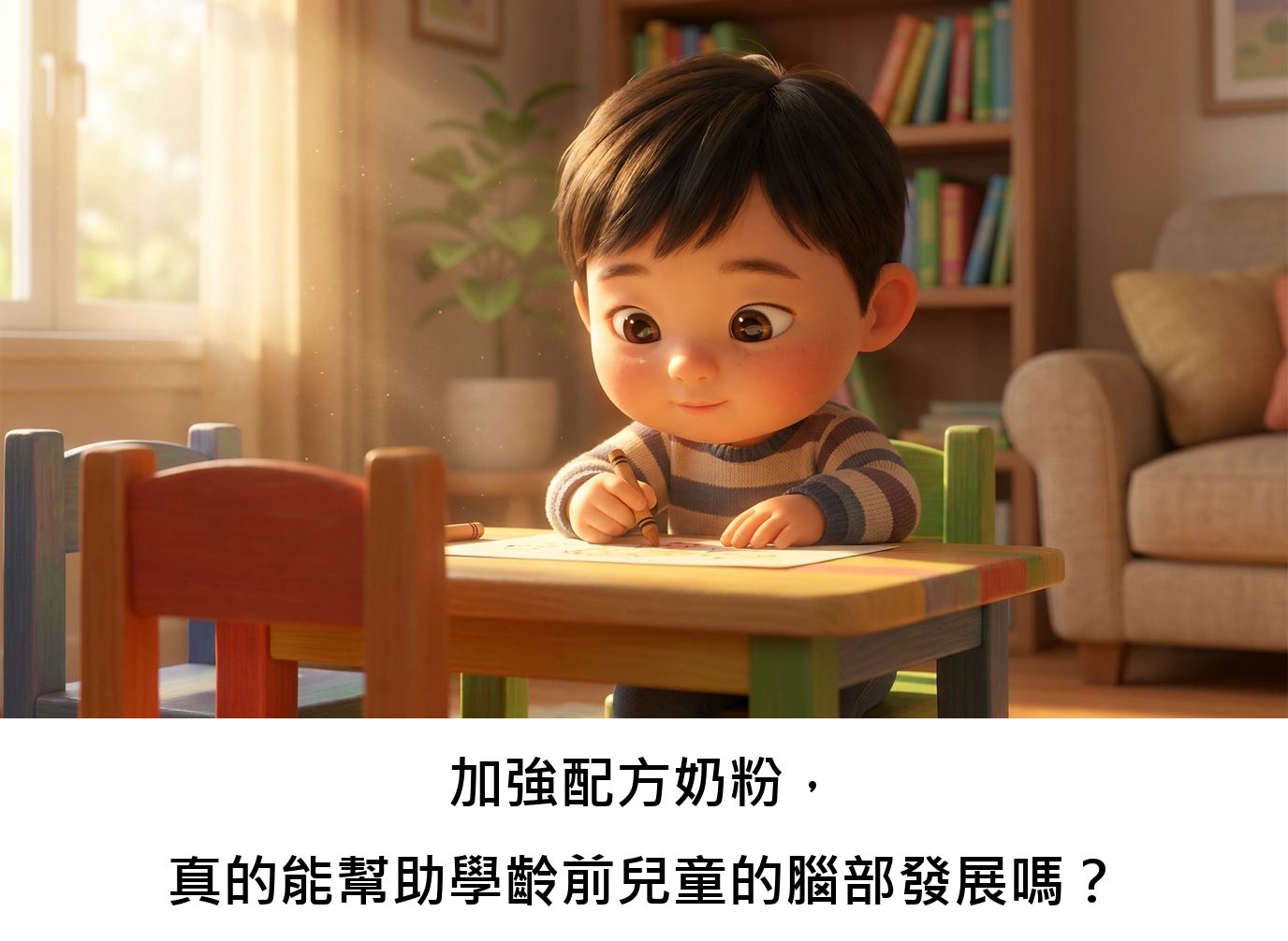 加強配方奶粉，真的能幫助學齡前兒童的腦部發展嗎？