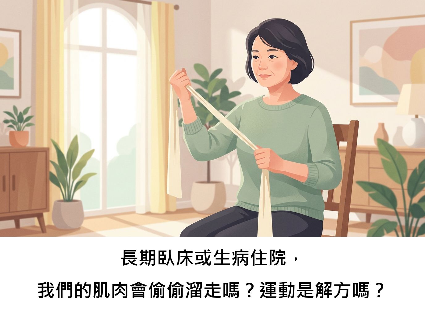 長期臥床或生病住院，我們的肌肉會偷偷溜走嗎？運動是解方嗎？