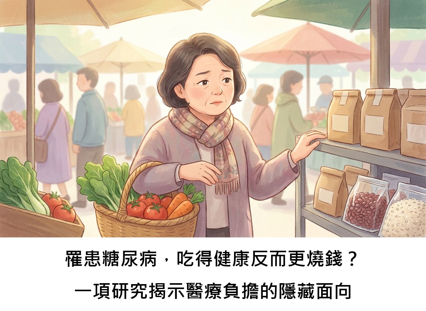 罹患糖尿病，吃得健康反而更燒錢？一項研究揭示醫療負擔的隱藏面向