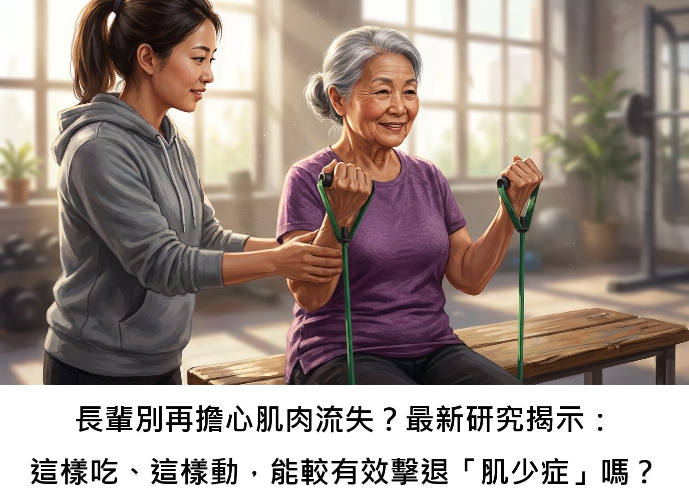 長輩別再擔心肌肉流失？最新研究揭示：這樣吃、這樣動，能較有效擊退「肌少症」嗎？