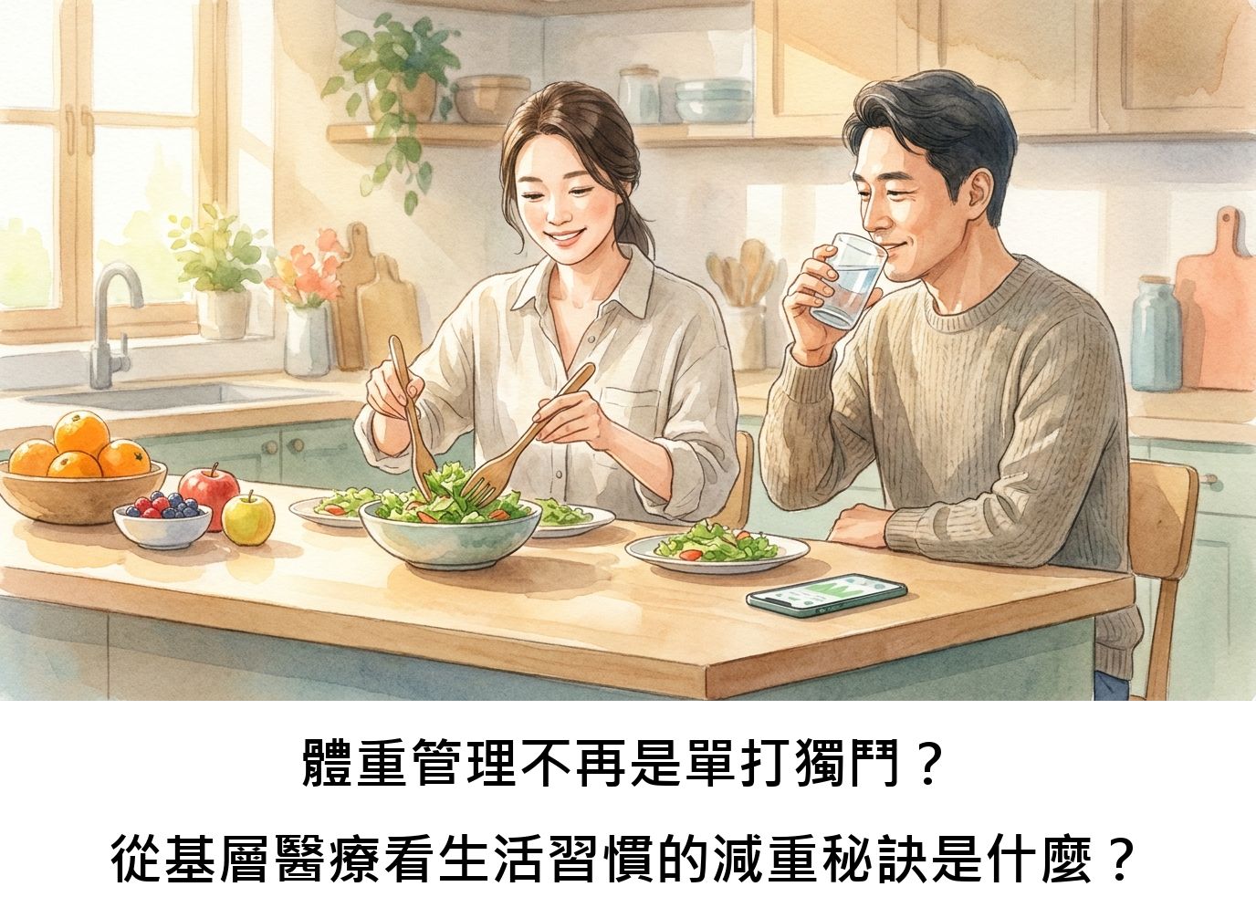 體重管理不再是單打獨鬥？從基層醫療看生活習慣的減重秘訣是什麼？