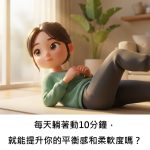 每天躺著動10分鐘，就能提升你的平衡感和柔軟度嗎？