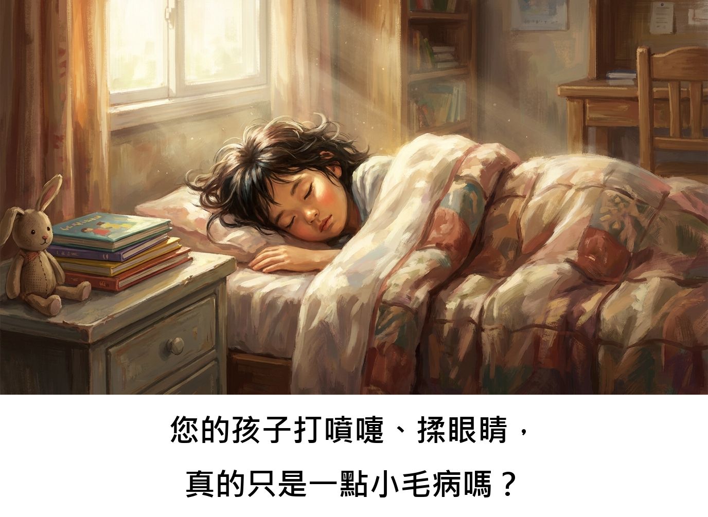 您的孩子打噴嚏、揉眼睛，真的只是一點小毛病嗎？