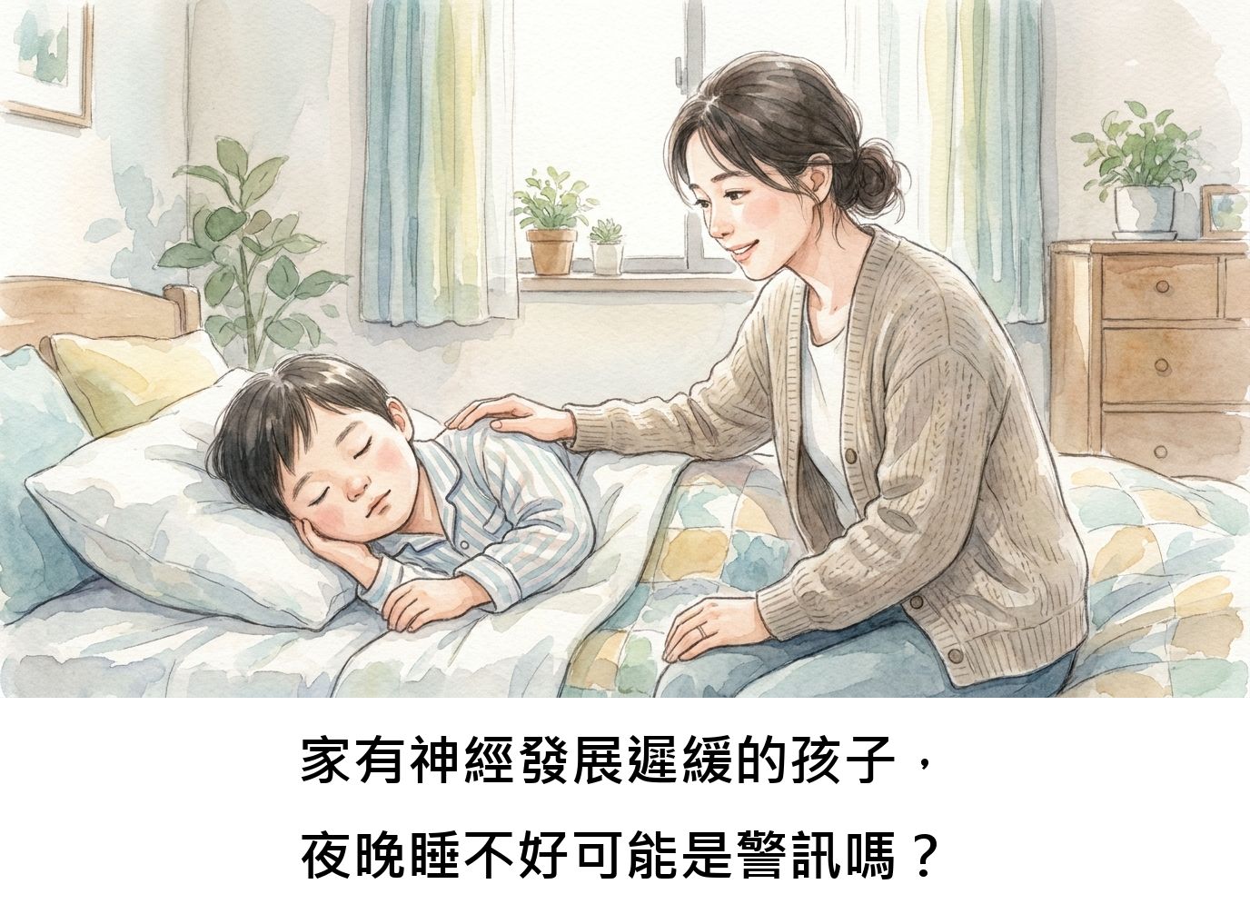 家有神經發展遲緩的孩子,夜晚睡不好可能是警訊嗎?